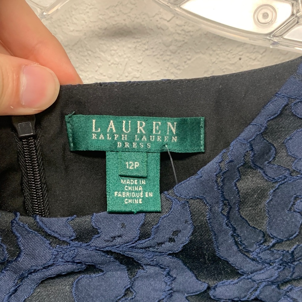 Ralph Lauren Midnight Blue Lace Mini Dress - Picture 2 of 3